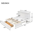 DONFU Queen Cube Bed with Drawers and Side Shelves Modern