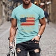 thumbnail image 2 of Mens Patriotic Shirts 1776-2026 250Th Anniversary Shirt American Flag Tops Short Sleeve Round Neck Tees 4th of July Outfits for Men, 2 of 5