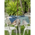 thumbnail image 3 of Outdoor Table Cloth with Umbrella Hole and Zipper, Coastal Nautical Waterproof Round Tablecloth 60 Inch, Summer Beach Wave Starfish Shell Washable Table Cover for Outside Party Patio Picnic, 3 of 8