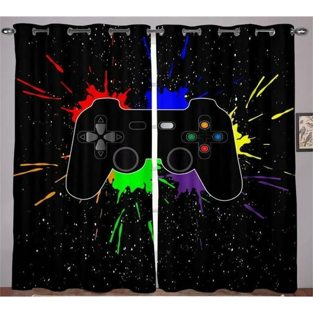 Gaming Curtains for Boys Bedroom Kids Gamer Room Decor Curtain 38W x ...