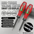 thumbnail image 3 of 2-in-1 Digital Display Voltage Tester Screwdriver 2pcs Orange, Non-Contact Voltage Tester with LCD for Electrical Diagnostics, 3 of 6