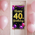 thumbnail image 7 of Glittery Happy 40 Birthday Banner Party Supplies Background Decorations for Birthday Party Photo Backdrop Celebration Decor Photo Booth Props, 7 of 7