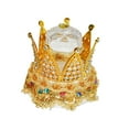 thumbnail image 2 of yuksok Crown Jewelry Boxes Jewelry Case Wedding Box for Bride Engagement Party gold, 2 of 9