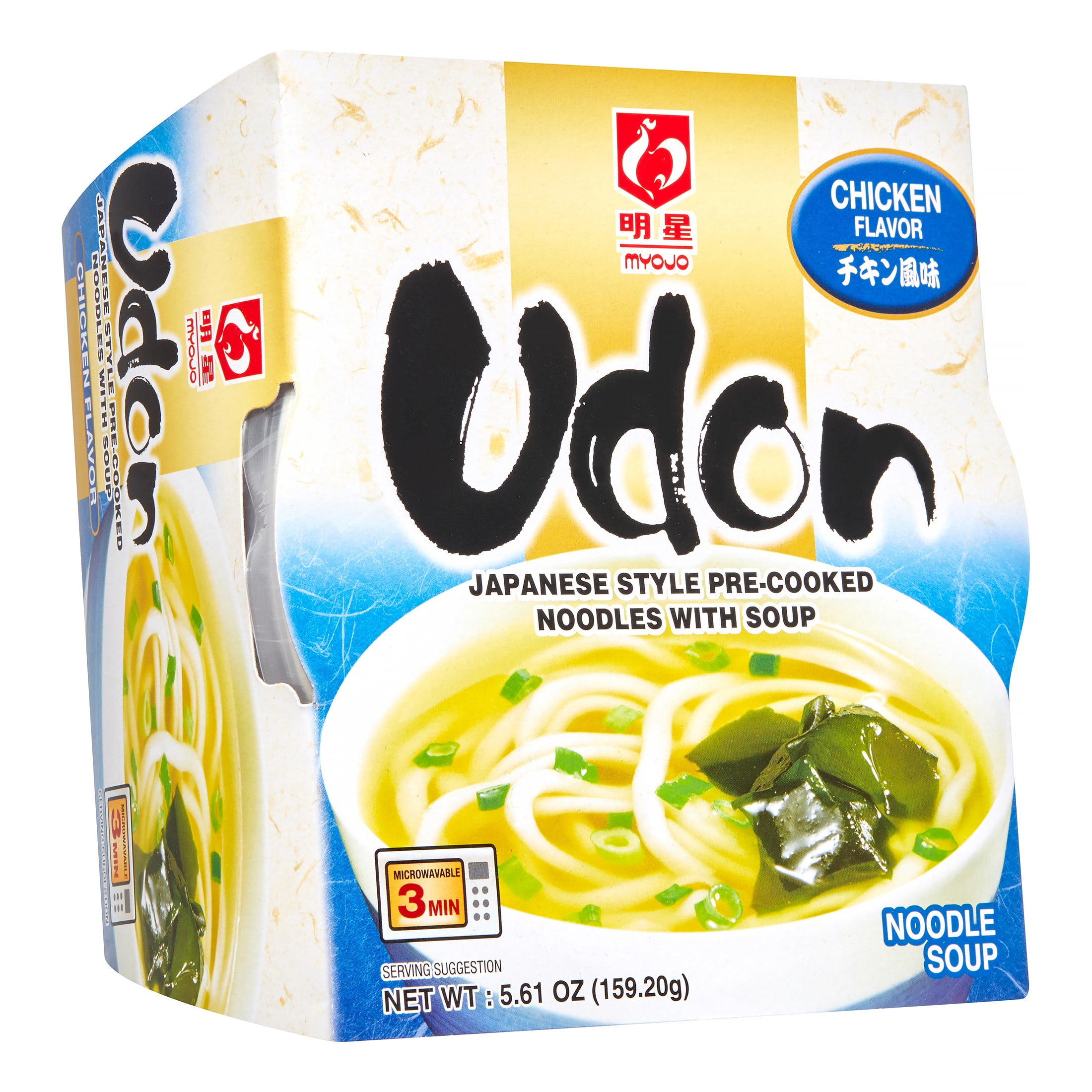 Myojo Udon Japanese Style PreCooked Noodles With Soup Chicken Flavor