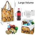 thumbnail image 3 of 5 Pack Foldable Shopping Bag,Halloween Icons Pattern Reusable Grocery Bags with Pockets,Large Reusable Tote Bags with Handles Waterproof & Lightweight, 3 of 6