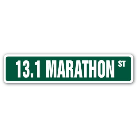 13.1 MARATHON Street Sign runner shoes jog jogging run | Indoor/Outdoor |  18