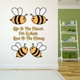 thumbnail image 3 of Danish Pastel Wall Decal Cute Pairs of Bees in Doodle Style Bedroom Wall Decal for Girls Quotes and Sayings Cute Themed Room Décor - Size: 32 In x 40 In, 3 of 5