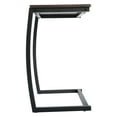 thumbnail image 4 of Veryke Modern C-Shape Side Table, Sofa End Table - Brown, 4 of 10