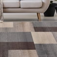 thumbnail image 5 of HomeRoots 486854 6 x 9 ft. Patchwork Power Loom Stain Resistant Rectangle Area Rug, Grey, 5 of 8