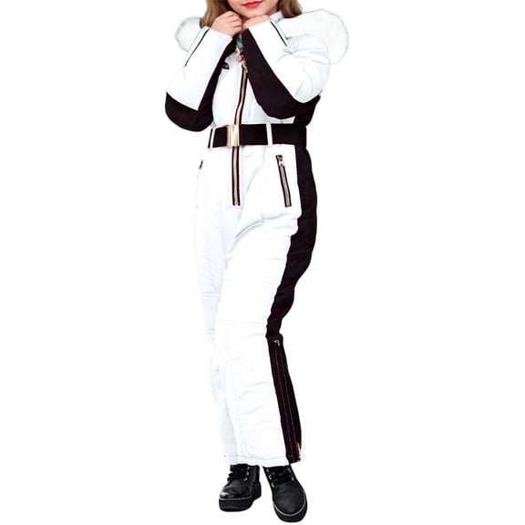 EnJoCho Girls Kids Teens Snowsuit Jumpsuit 𝖶aterproof Ski Snowboard Suit Winter Jacket Jumpsuit Overalls Thermal Snowwear