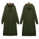 thumbnail image 3 of Women Ladies Long Hooded Hoodie Loose Pocket Jumper Fleece Sweatshirt Top, 3 of 8