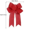 thumbnail image 3 of 6pc Christmas Decorations Bows Handmade Christmas Decorations Small Bows For Christmas Tree Decorations, 3 of 4