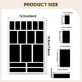thumbnail image 4 of Tnarru 30 Pieces Removable Labels for Jars Pantry Labels Portable Storage Jars Stickers for Food Containers Fridge Toys Mailing Gift black, 4 of 4