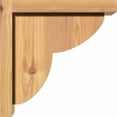 thumbnail image 3 of 5 1/2"W x 10"D x 10"H Crestline Smooth Corbel w/Backplate, Western Red Cedar, 3 of 9