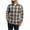 Gray, variant on Men's Flannel Plaid Shirt Long Sleeve Button Down Collared Casual Lightweight Jacket Layering for Fall Winter