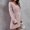 Pink, variant on Gspmoly Dresses for Women, Ladies Fashion Solid Color V-Neck Drop Shoulder Long Sleeve Waist Waist Knitted Sweater Dress Work Dresses for Women Holiday Deals