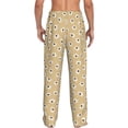 thumbnail image 3 of Uemuo Daisies Flowers Pattern Men's Wide Leg Palazzo Lounge Pants with Pockets Light Weight Loose Comfy Casual Pajama Pants-X-Large, 3 of 9