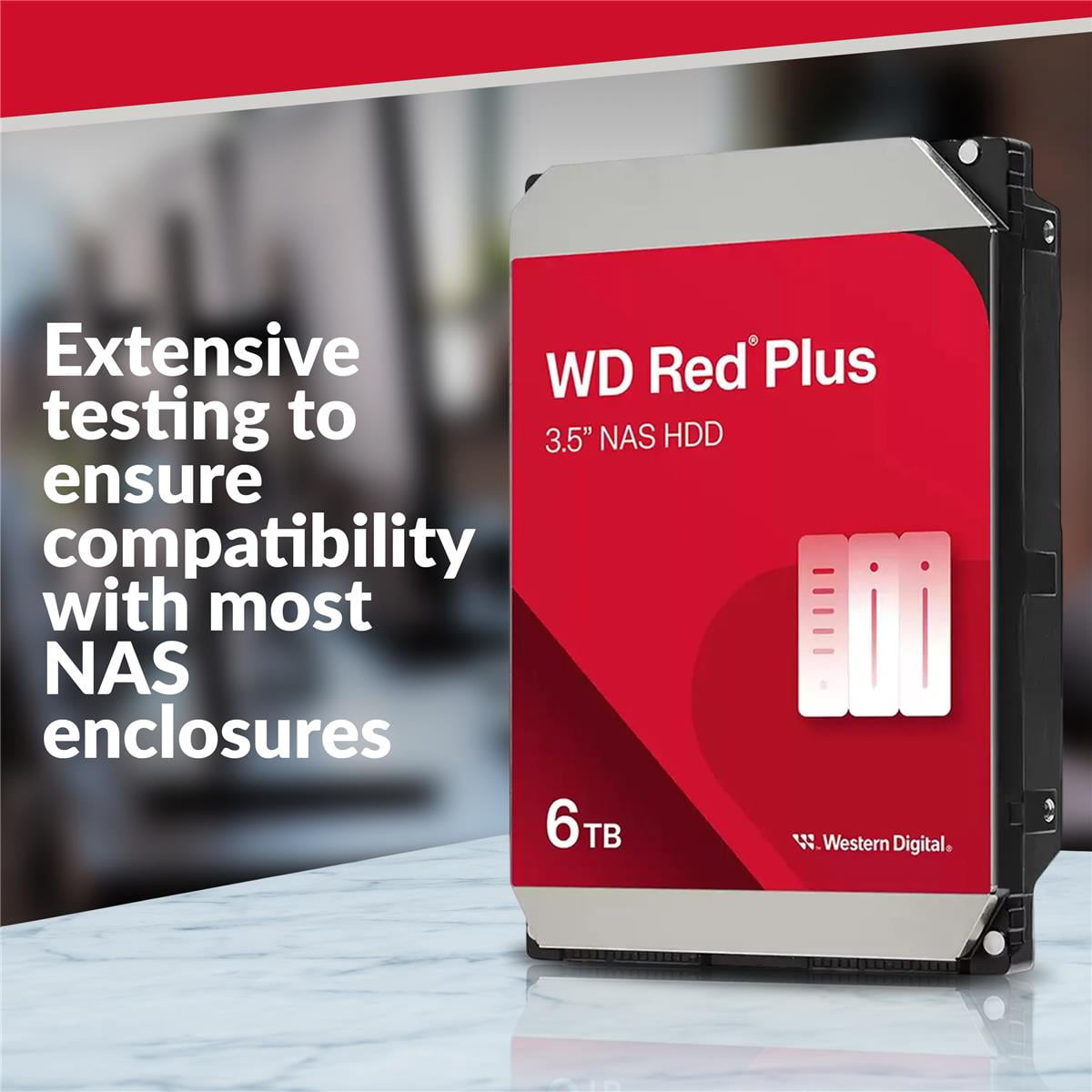 WD 2x Red Plus 6TB 3.5" SATA III Internal NAS Hard Drive