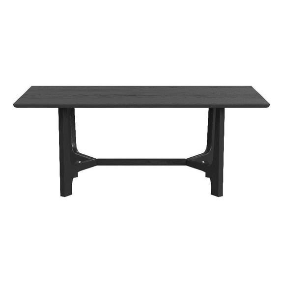 Dunnigan Dining Table in Black Wood