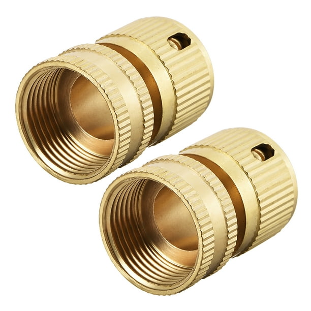 Conectores rápidos de latón hembra de 3/4" para manguera de jardín, ajuste de grifo de agua, 2 piezas