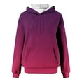thumbnail image 6 of Ombre Hooded for Womens Fall Fashion Oversized Sweatshirts Cute Y2K Hoodies Pullover Sweaters Juniors Girls Loose Fit Comfy Hoodie Jacket Going Out Workout Hoody Sweatshirt with Pockets, 6 of 7