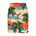 thumbnail image 5 of WAENQINLA Big and Tall Men's Beach Shorts Quick Dry Elastic Waist Swim Trunks Drawstring Hawaiian Tropical Bathing Suits with Pockets, 5 of 5