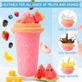 thumbnail image 2 of Taza para granizados, taza mágica congelada rápida, tazas para batidos con tapas y pajitas, taza para hacer granizados de doble capa, taza de hielo portátil para apretar, regalos de Navidad para famil, 2 of 5