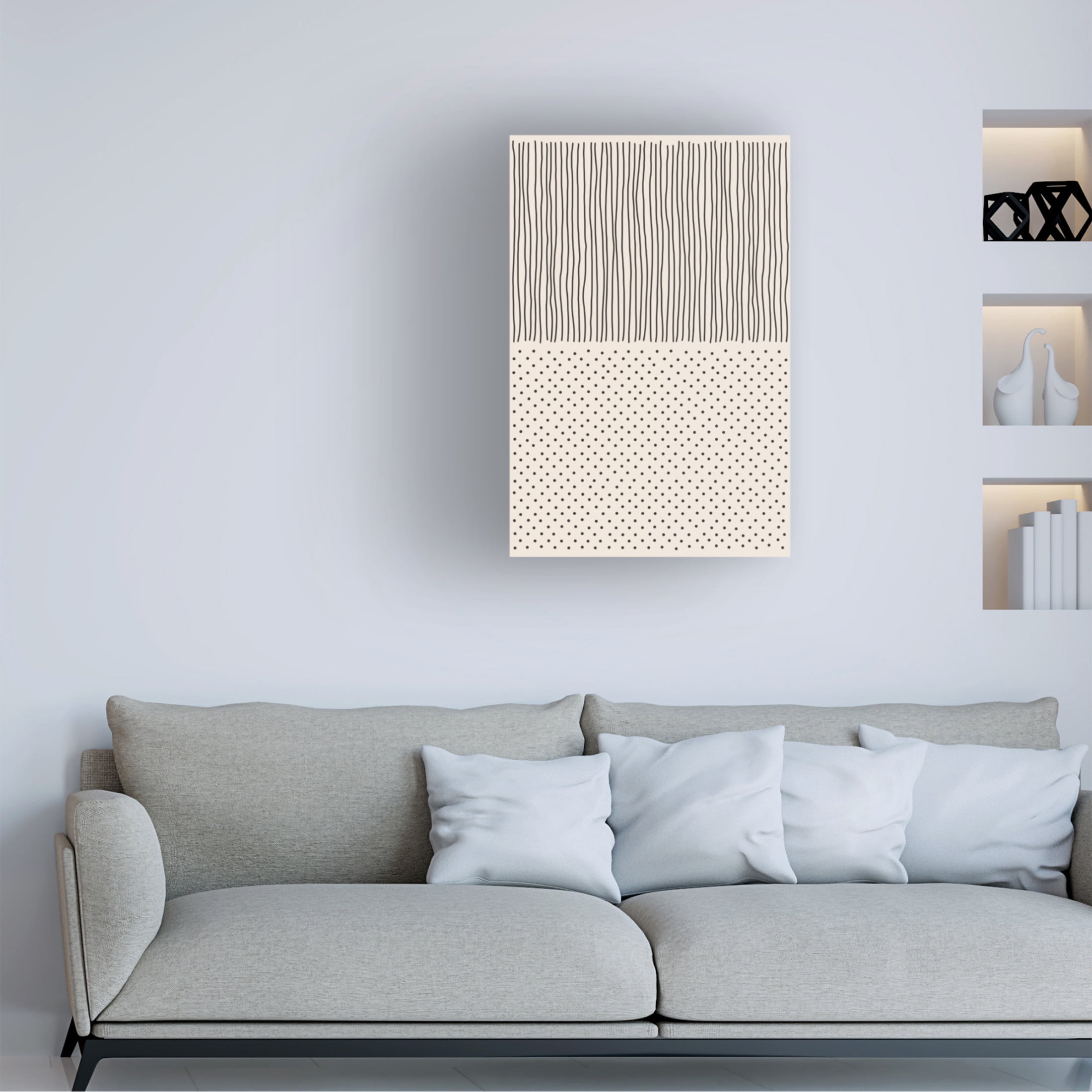 Trademark Fine Art jay stanley Minimal Line Vibes 4 Canvas Wall Art