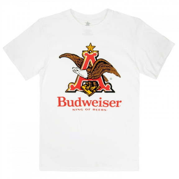 Budweiser Bald Eagle Logo White Colorway T-Shirt-Medium