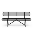 thumbnail image 5 of Flash Furniture 6' Outdoor Bench with Backrest, Commercial Grade Expanded Metal Mesh Seat and Backrest and Steel Frame in Black, 5 of 12