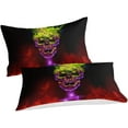 thumbnail image 2 of Skeleton Duvet Cover Gothic D Print Microfiber With Zipper, With Pillowcases Hypoallergenic Bedding Set Double Pieces, 2 of 5