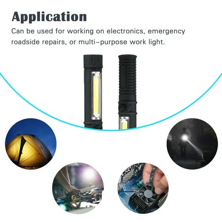 Multifunction Base - EEEKit 3 in 1 Multi Function LED Flashlight with Magnetic Clip Base 3 Pack