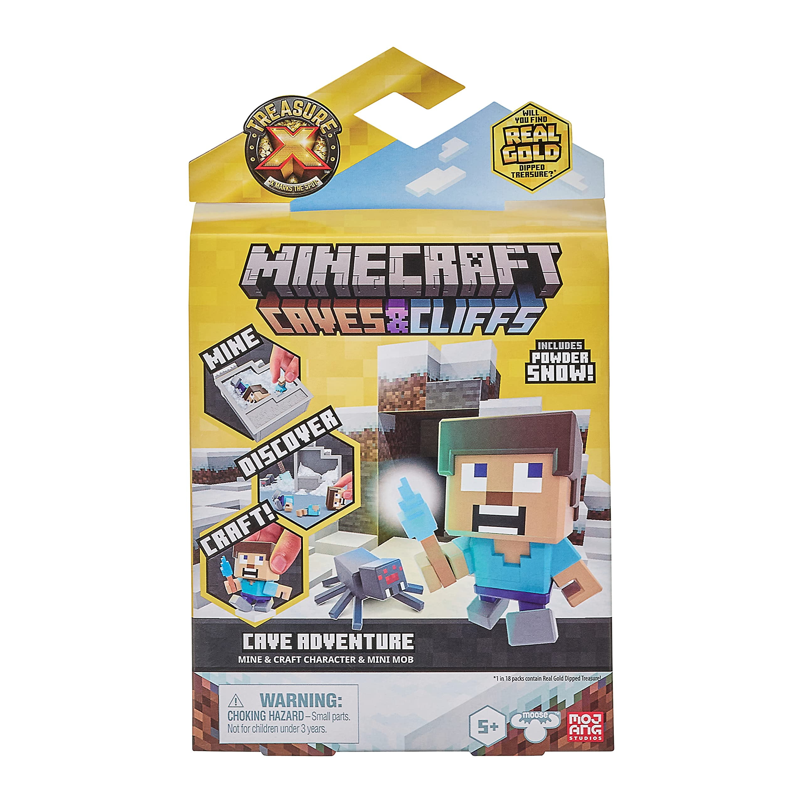  Treasure X Minecraft. Mine, Discover & Craft with 10 Levels of  Adventure & 12 Mine & Craft Characters to Collect. Will You find The Real  Gold Dipped Treasure? : Toys & Games