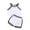 White, variant on WOLLED 18M-6Y Toddler Baby Summer Letter Shorts Set for Girls 2PCS Sleeveless Halter Cami Crop Tops Elastic Pants Outfits