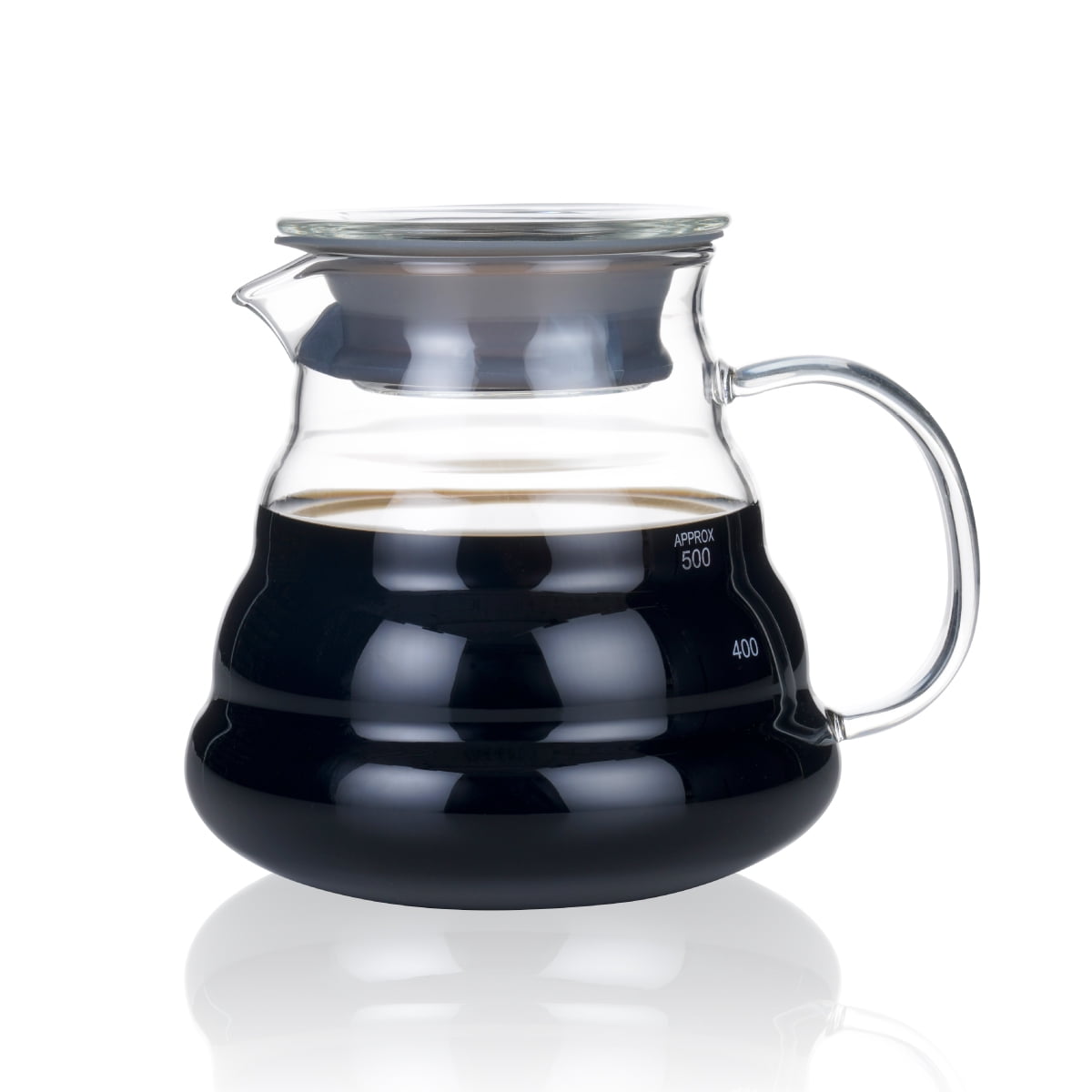 Blue Brew BB1008 Borosilicate Glass Coffee Server | 600 ML | Heat Resistant Glass Construction | Superior Heat Resistance | Range Server | Perfect for Pour Over Coffee Dripper Method