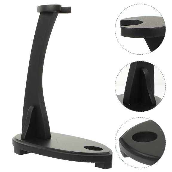 OFFIGAM Black Plastic Vertical Display Stand Rack for Toy Models and Collectibles 9.04x7.07x3.54in