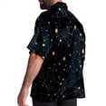thumbnail image 3 of Virgo Constellation Men's Short Sleeve Casual Printed Button Down Beach Shirt - Summer Hawaiian Top, 3 of 6