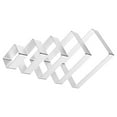 thumbnail image 5 of Raindrops 5pcs Stainless Steel Rectangle Cookie Cutters Baking Tools Cookie Molds Pastry Cutters, 5 of 8