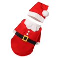 thumbnail image 4 of Festive Holiday Pet Outfit Cozy Soft Jingle Apparel With Santa Hat Bow Tie For Small Medium Large Dogs Cats Photo Party, 4 of 5