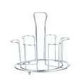 thumbnail image 4 of unbranded  Wire Wine Rack Cup and Saucer Display Stand Milk Bottle Holder Silver, 4 of 8