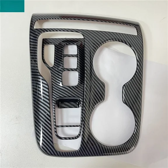 Car Central Control Gear Shift Box Panel Cover Trim ABS Carbon Fiber Wood Grain Matte For Hyundai Tucson NX4 2021-2023