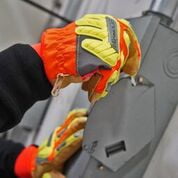 Ironclad Command Cold Weather Insulated Leather Cut Resistant Gloves; Hi-Viz