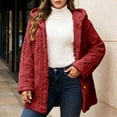 thumbnail image 2 of Women's Cozy Soft Hooded Jacket Full Zip Front Button Closure Long Sleeve Casual Lightweight Outerwear For Everyday Wear, 2 of 6