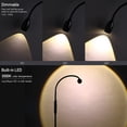 thumbnail image 4 of O’Bright Ray – Adjustable LED Beam Floor Lamp, Dimmable and Zoomable Spotlight, Flexible Gooseneck, Reading/Crafting Standing Lamp, Work Table Light, Black, 4 of 7