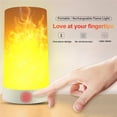 thumbnail image 2 of Bewildely Luz LED con efecto de llama, lámpara de llama con recargable por USB, luz para chimenea con mando a distancia para decoración de Bar Iluminación navideña Bewildely HA018919-00, 2 of 6