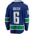 thumbnail image 3 of Men's Fanatics Brock Boeser Blue Vancouver Canucks Home Breakaway Jersey, 3 of 3