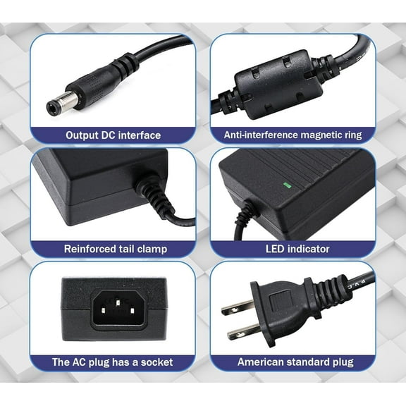 OPVM-DC 24V 5A 120W Power Supply Adapter Transformer Switch AC 110V/220V to DC 24V 5amp Switching Converter LED Driver for LED Strip Light CCTV Camera Security System (24V 5A 120W)
