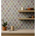thumbnail image 4 of S4Sassy Peel & Stick Vinyl Wallpaper, Botanical Trellis Wall Paper Contact Paper Waterproof- Gray, 25"X 360", Textured Removable Asian Style Covering For Home Decor In Bedrooms & Living Areas, 4 of 9