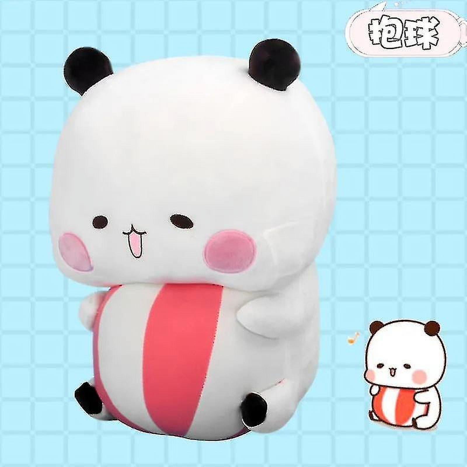 SKIKHN Dudu und Kuscheltier - 2 pezzi Dudu Decoration, Orso Panda Budu, Peluche di compleanno, per ragazzi e ragazze