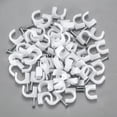 thumbnail image 6 of 100PCS Round Cable Clips 4~16 mm C Shaped Management Nylon Carbon Steel Nails Line Cord Tie Circle Wire Wall Holder, 6 of 10